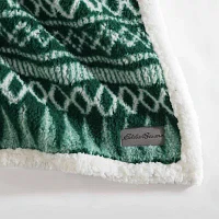 Eddie Bauer Alpine Fair Isle Reversible Lightweight Throw