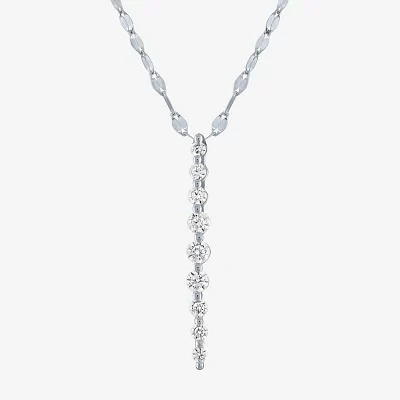 G-H / Si2-I1) Womens 1/ CT. T.W. Lab Grown White Diamond 10K Gold Pendant Necklaces