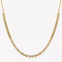 H-I / I1) Womens 1 1/2 CT. T.W. Lab Grown White Diamond 10K Gold Tennis Necklaces