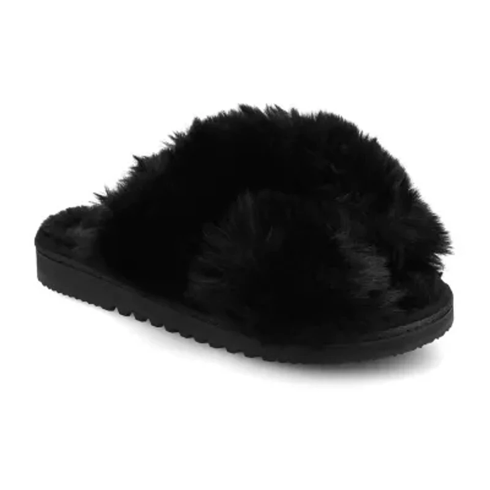 Journee Collection Skylah Womens Slip-On Slippers