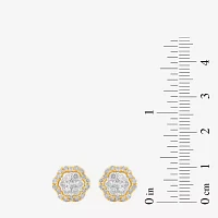 1 CT. T.W. Natural White Diamond 10K Gold 94mm Stud Earrings