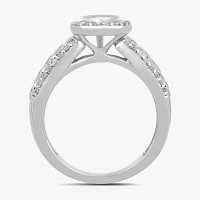 Womens 1/2 CT. T.W. Natural White Diamond Sterling Silver Promise Ring