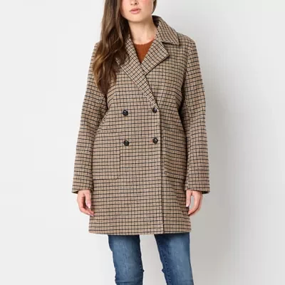 Steve Madden Womens Water Resistant Heavyweight Peacoat