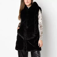 Steve Madden Womens Faux Fur Vest