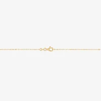 Mia Oro Womens 14K Gold Circle Knot Pendant Necklace