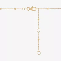 Mia Oro Womens 14K Gold Heart Pendant Necklace