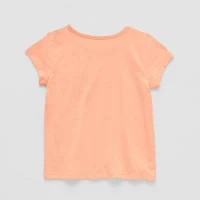 Okie Dokie Toddler & Little Girls Round Neck Short Sleeve T-Shirt