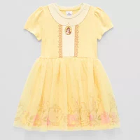 Disney Collection Little & Big Girls Short Sleeve Belle Tutu Dress