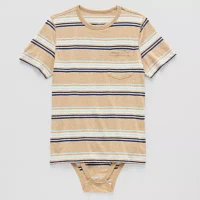 Thereabouts Little & Big Boys Adaptive Short Sleeve Bodysuit