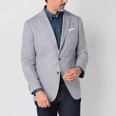 Stafford Men's Linen Cotton Classic Fit Sport Coat