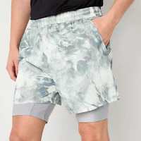 Xersion Mens Mid Rise Workout Shorts