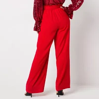 Bold Elements Womens High Rise Wide Leg Pull-On Pants