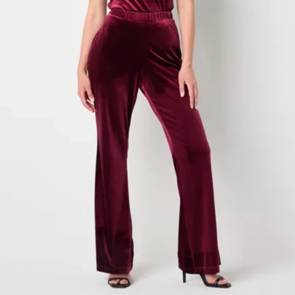 Bold Elements Womens High Rise Flare Palazzo Pant