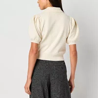 Worthington Womens Short Sleeve Pullover Sweater