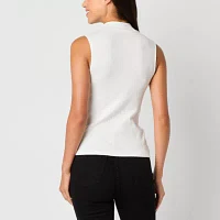 a.n.a Womens Mock Neck Sleeveless Tank Top