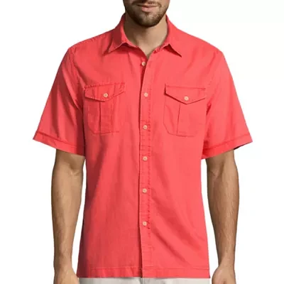 St. John's Bay Solid Crosshatch Shirt