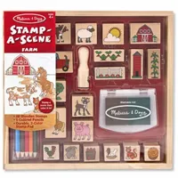 Melissa & Doug Stamp A Scene Farm 25-pc. Craft Kit