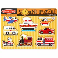 Melissa & Doug Vehicles Sound Puzzle Puzzle