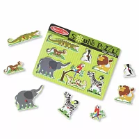 Melissa & Doug Zoo Animals Sound Puzzle Puzzle