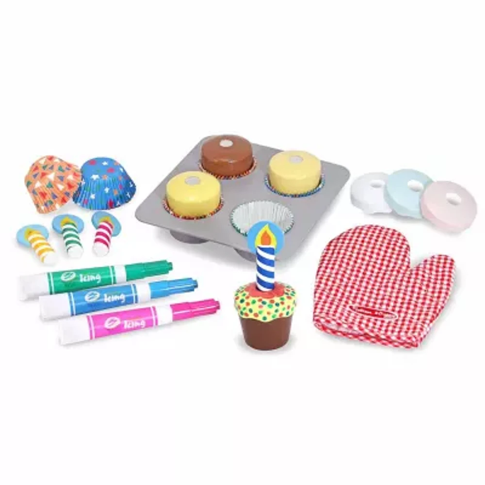 Melissa & Doug Bake & Decorate Cupcake Set