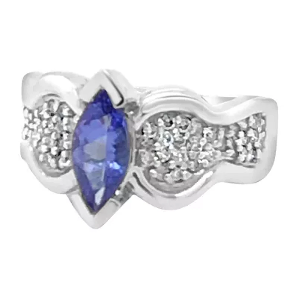 Le Vian® Grand Sample Sale™ Ring featuring Blueberry Tanzanite® Vanilla Diamonds® set in 14K Vanilla Gold®