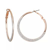 Bijoux Bar Delicates Round Hoop Earrings