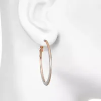 Bijoux Bar Delicates Round Hoop Earrings