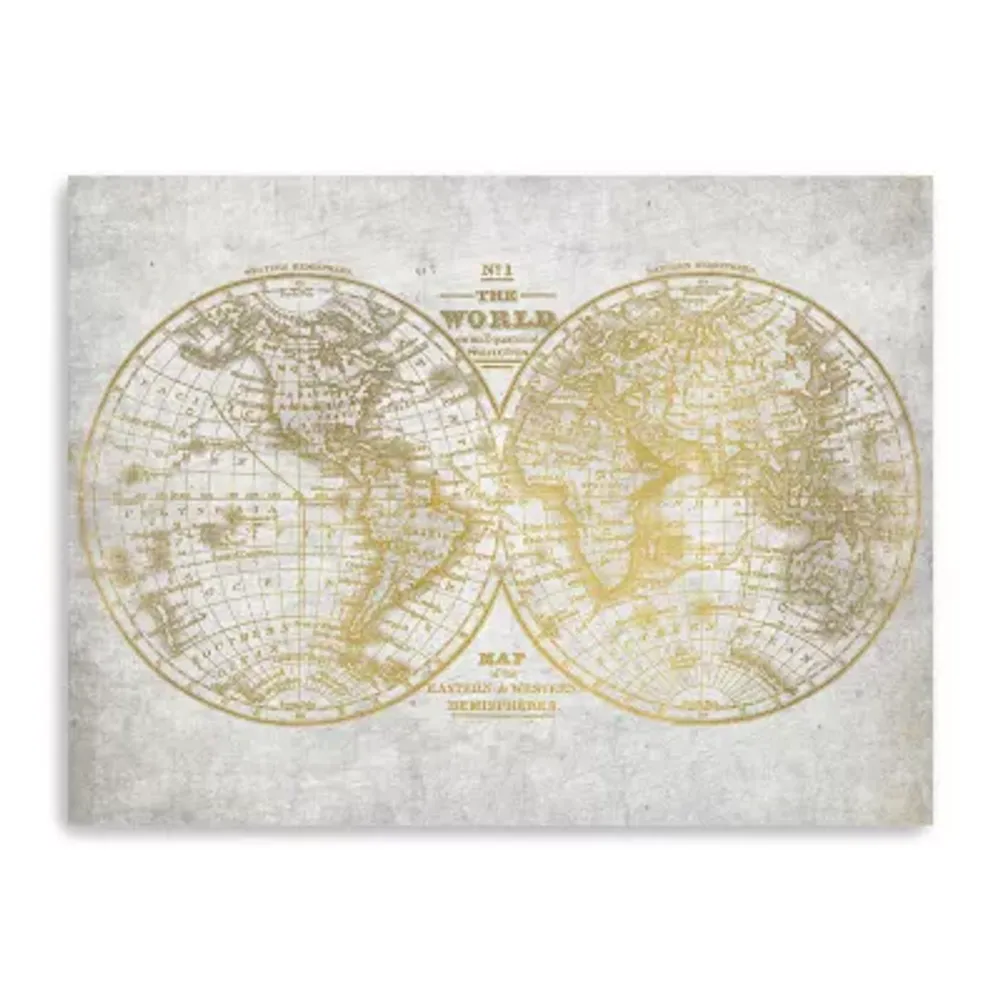 Lumaprints No. 1 World Map Canvas Art