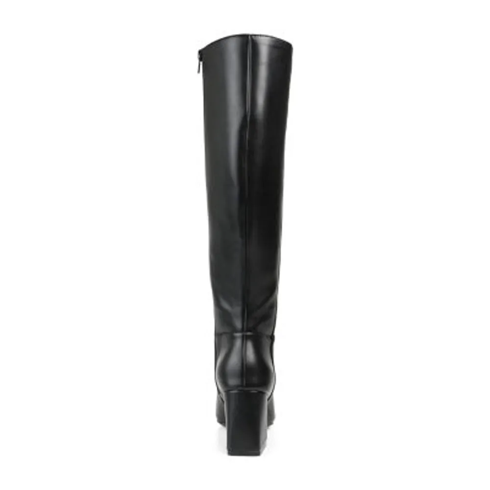 Journee Collection Womens Landree Block Heel Riding Boots
