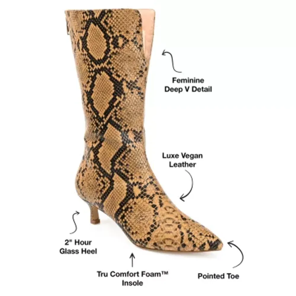 Journee Collection Womens Jc Esperanza Stiletto Heel Dress Boots