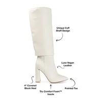 Journee Collection Womens Aurorra Block Heel Riding Boots