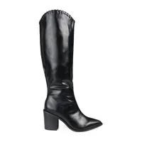 Journee Collection Womens Daria Stacked Heel Riding Boots