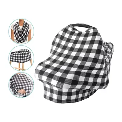 The Peanutshell 6-In-1 Nursing  Cover Checked Nursing Cover