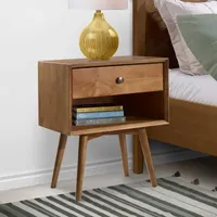 Durable 1-Drawer Nightstand