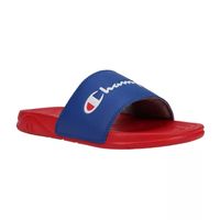 Champion Little & Big  Boys Mega Script Slide Sandals