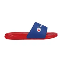 Champion Little & Big  Boys Mega Script Slide Sandals