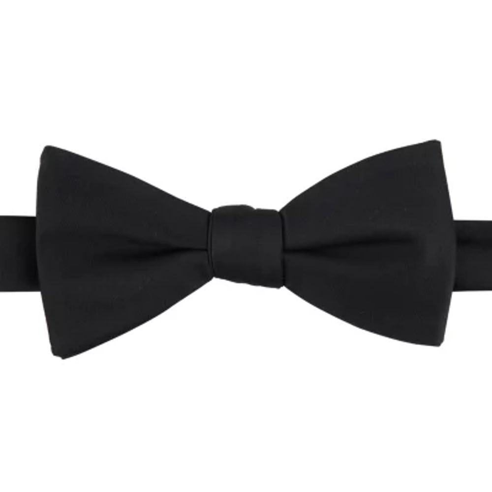 Stafford Sateen Solid Pretied Bow Tie