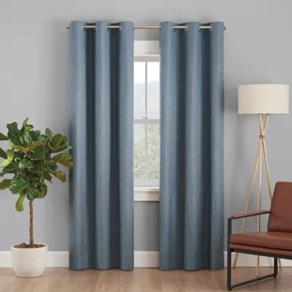 Eclipse Desmond Grommet Top 100% Blackout Single Curtain Panel