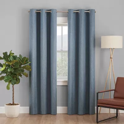 Eclipse Desmond Grommet Top 100% Blackout Single Curtain Panel