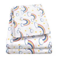 Sweet Home Collection Rainbows Wrinkle Resistant Sheet Set