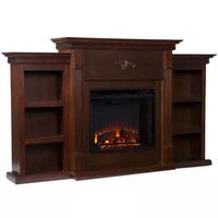 Killian Electric Fireplace with Bookcases