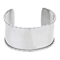 Stainless Steel Polished Thick Cuff Bracelet