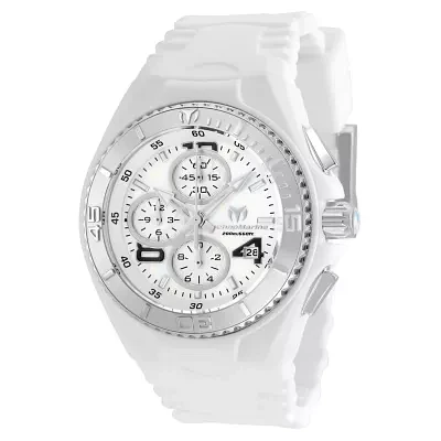 Techno Marine Womens White Strap Watch Tm-115293