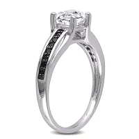 Midnight Black 1/6 CT. T.W. Color-Enhanced Diamond Engagement Ring