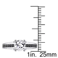 Midnight Black 1/6 CT. T.W. Color-Enhanced Diamond Engagement Ring