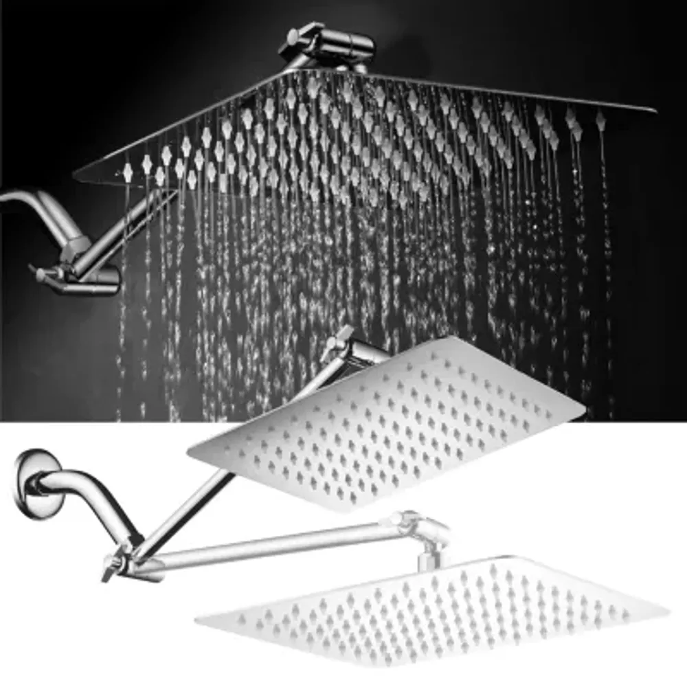 Oversized Square Stainless Steel Shower Head
