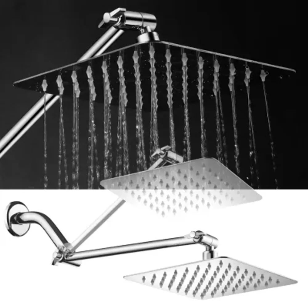 HotelSpa® Mega-Size 8" Square Rainfall Showerhead