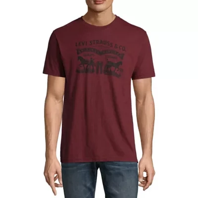 Levi's Vellum Mens Crew Neck Short Sleeve Regular Fit Graphic T-Shirt