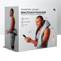 Sharper Image Realtouch Shiatsu Wireless Neck and Back with Heat Massager