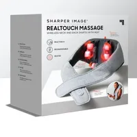 Sharper Image Realtouch Shiatsu Wireless Neck and Back with Heat Massager